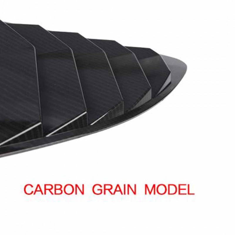 Toyota Black Style Rear Quarter Window Louvers 2013-2018
