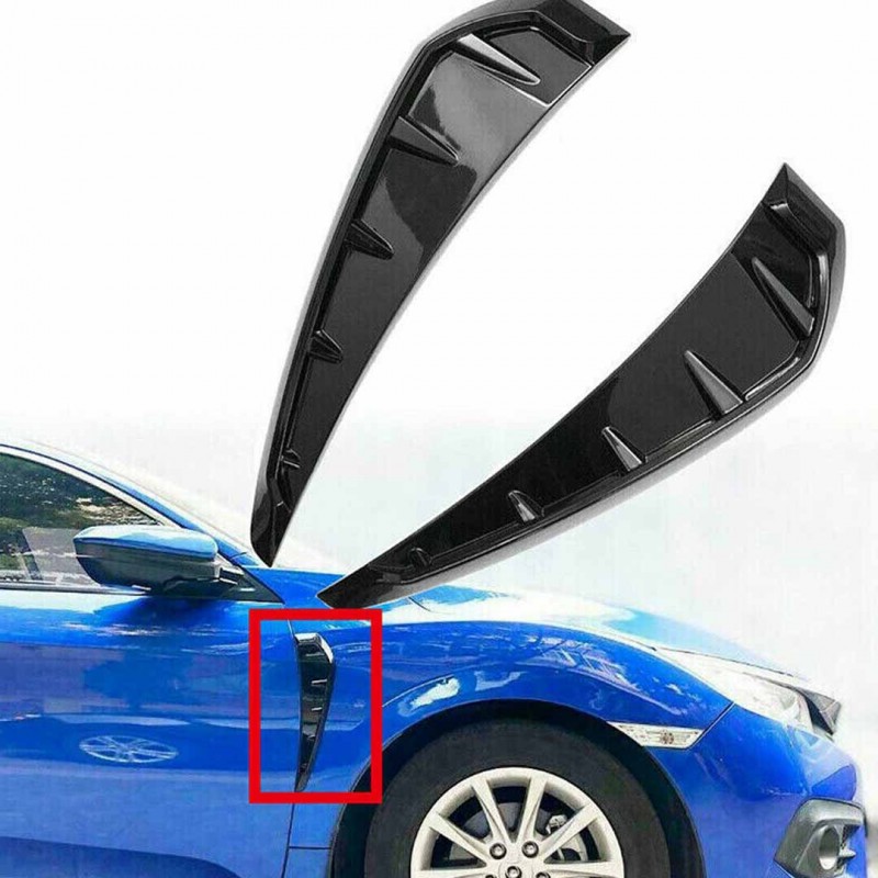 Honda Civic Side Marker Fender Vents Air Wing Cover 2016-2020