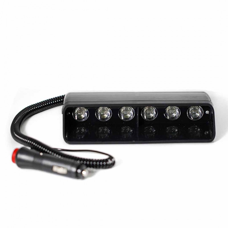High Power DC Motorcycle LED Police Emergency Lights Red Blue