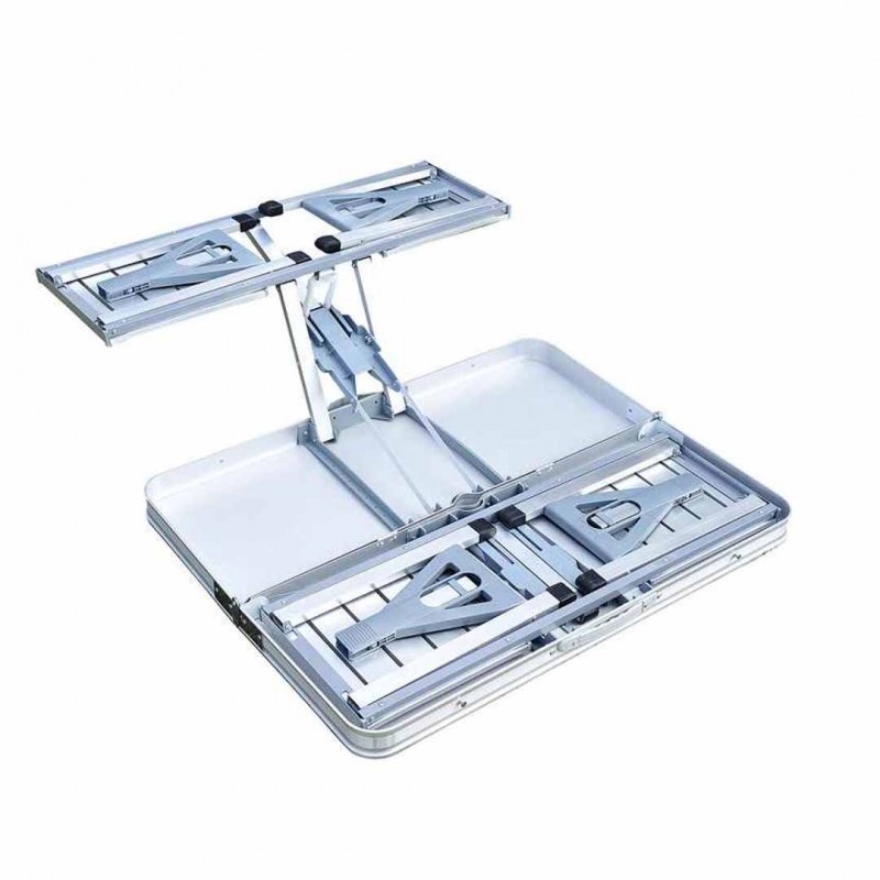 Portable Picnic Table And Chair Silver