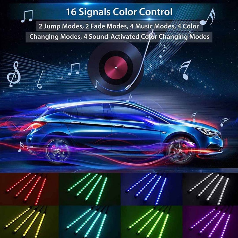 Multi Color Car Interior LED Strip Light RGB SMD