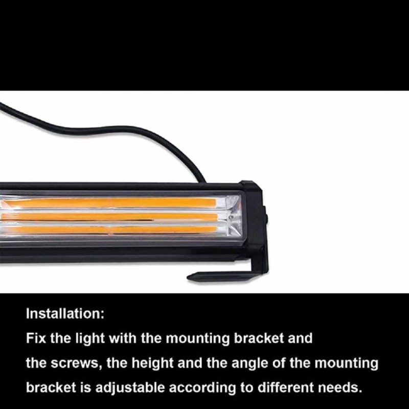 Car Red Blue Strobe LED Light Bar