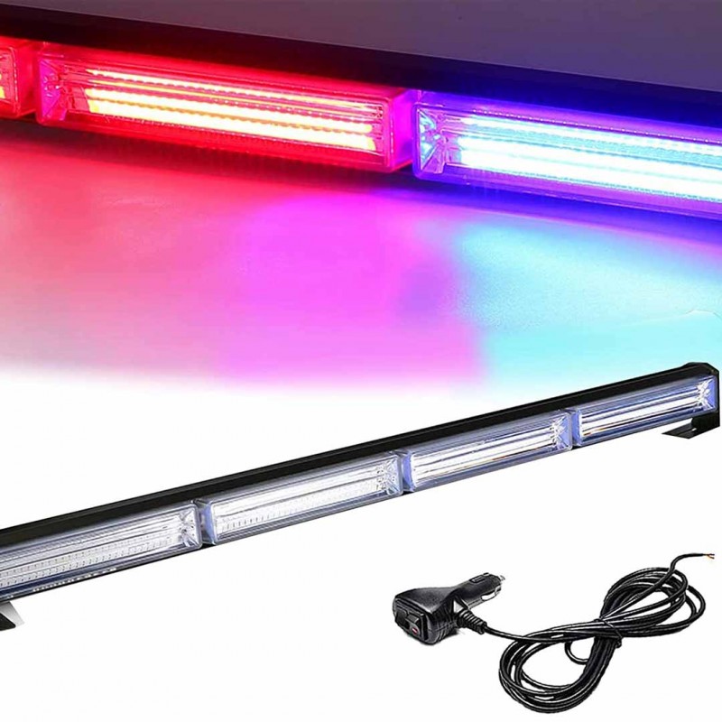 Car Red Blue Strobe LED Light Bar