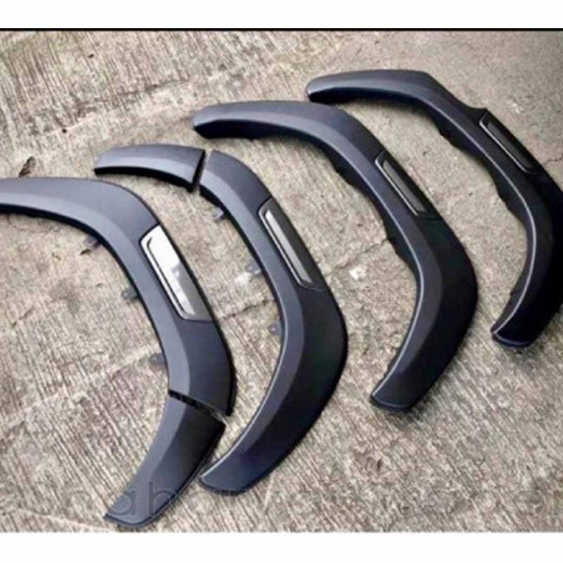 Toyota Hilux Revo Rocco Wheel Arch Fender Flares Mudguards Matte Black 2016-2020