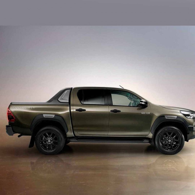 Toyota Hilux Revo Rocco Wheel Arch Fender Flares Mudguards Matte Black 2016-2020