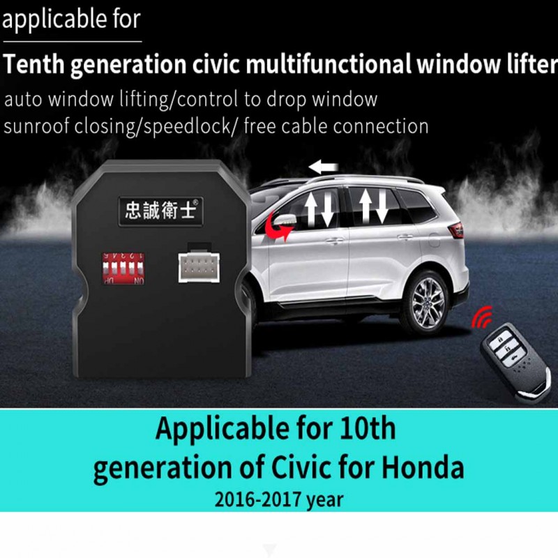 Honda Civic Window Closer Kit Model 2016-2021