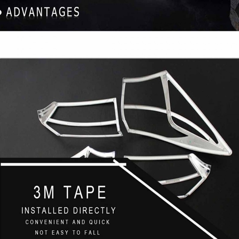 Toyota Corolla Chrome Rear Tail Lights Cover 2014-2017