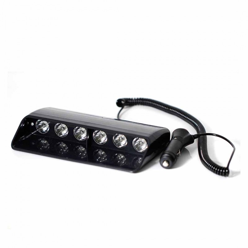 High Power DC Motorcycle LED Police Emergency Lights Red Blue