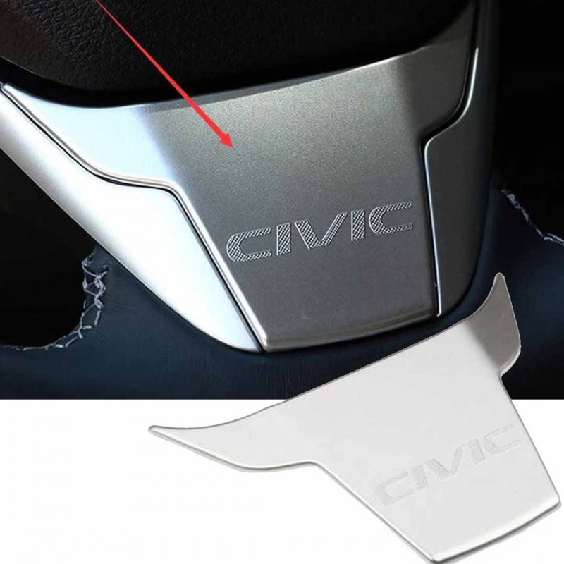 Honda Civic Chrome Steering Wheel Cover 2016 2017