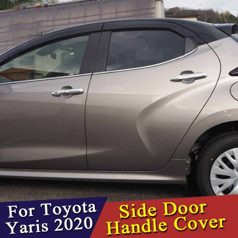 Toyota Yaris Door Handle Chrome Covers Model 2020-2021 