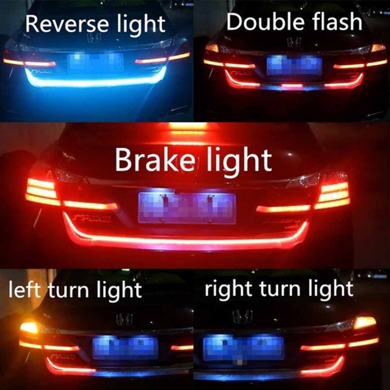 Trunk Knight Rider With 2 Colors Running LED Strip For Car Trunk Brake