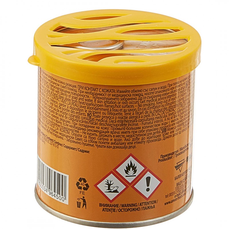 Areon Orange Gel Air Freshener For Car