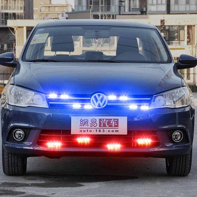 8pcs Wireless without Remote Control Ambulance Police Light