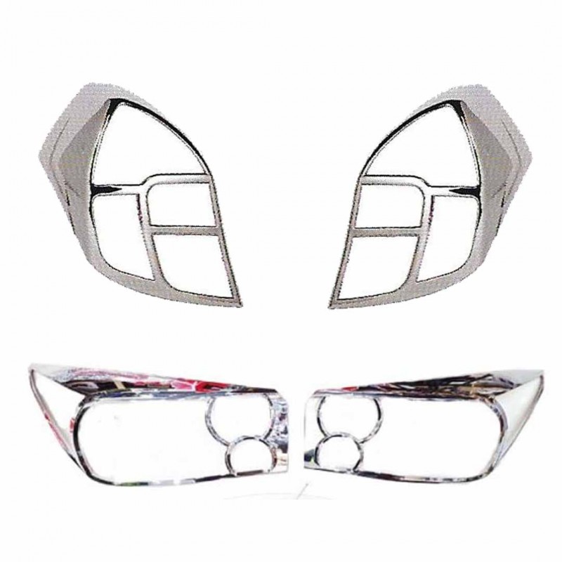 Suzuki Cultus Back Light + Head Light Chrome Trim Combo Model 2017-2021