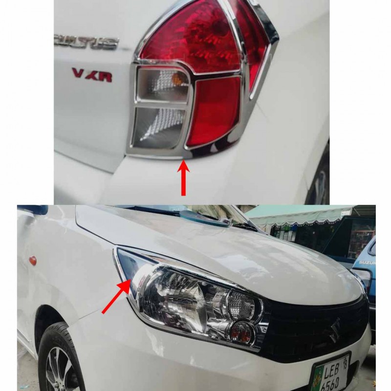Suzuki Cultus Back Light + Head Light Chrome Trim Combo Model 2017-2021