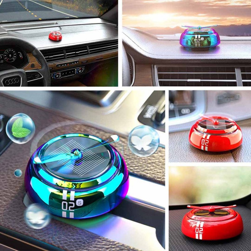 Solar Power Car Air Freshener Perfume