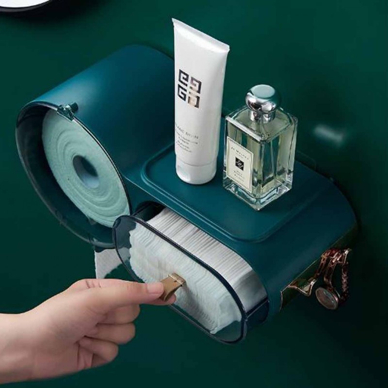 Wall Mounted Toilet Draw Box Makeup Removal Cotton Draw Box