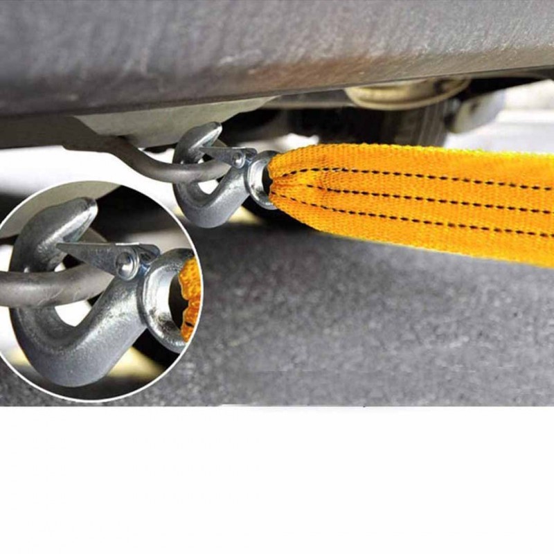 Car SOS Kit With Booster Cable, Tow Wire, Gloves And Torch