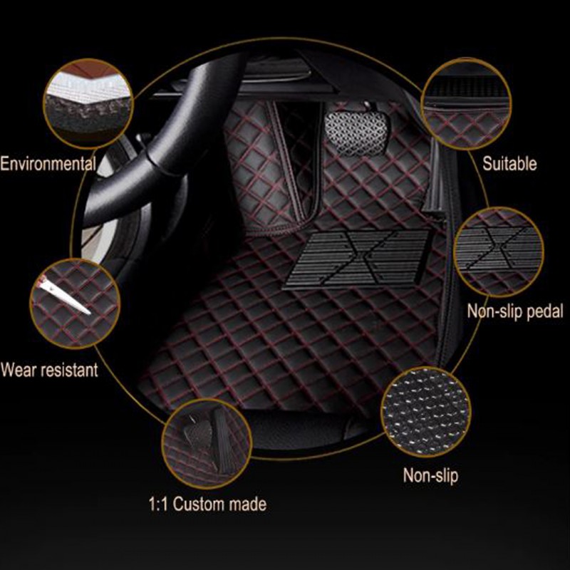 Honda Civic 7D Floor Mats Black 2016-2021