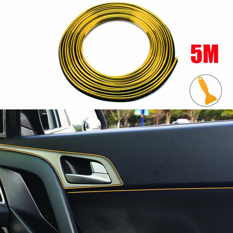 Car Interior Moulding Trim 3D DIY 5M Electroplating Color Film