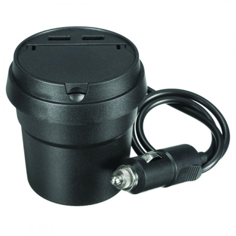 ar Ash Tray Holder With USB Charger 12 V Pack (Buy 01 & Get 01 Free)