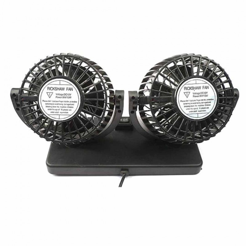 SOGO Dashboard 360 Degree Dual Head Portable Cooling Fan