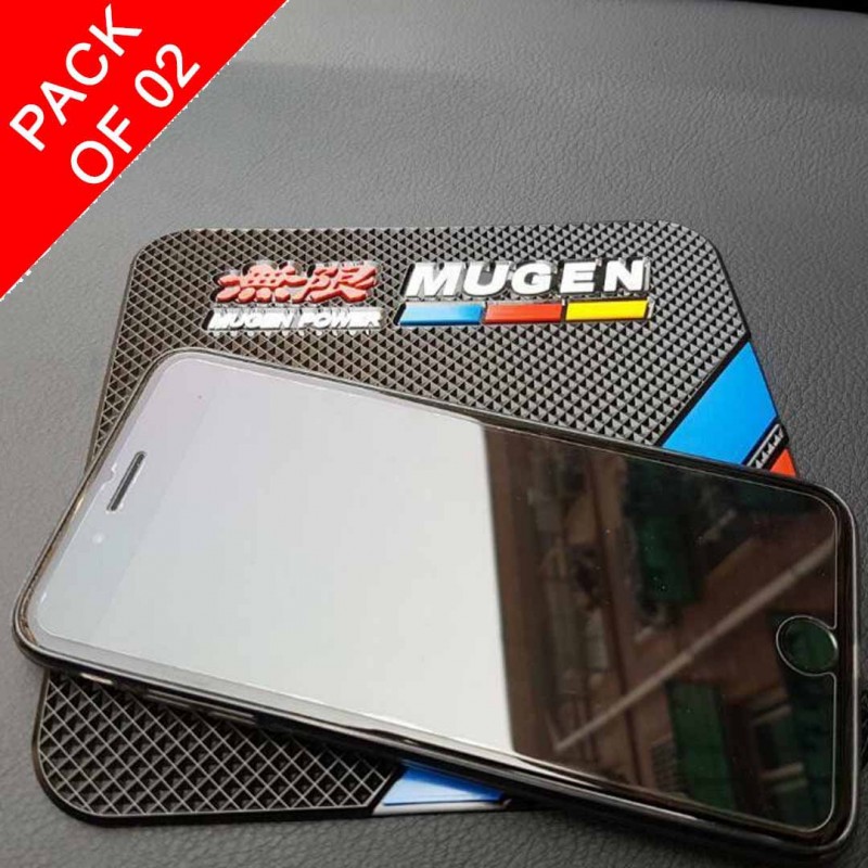 Summer Cooling Gel Cushion Seat And Mugen Power Anti-slip Car Dashboard Pad Pack Of 02