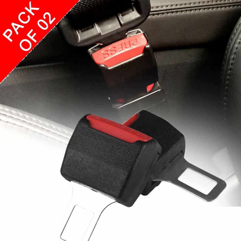 Auto Car Fan Heater Defroster 2 In 1 Portable Auto Fan And Double Buckle Seat Belt Clip Black And Red Pack Of 02