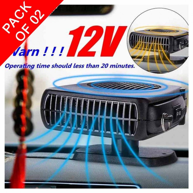Auto Car Fan Heater Defroster 2 In 1 Portable Auto Fan And Gear Shift Knob & Hand Break Cover- 2 In 1 Pack Of 02