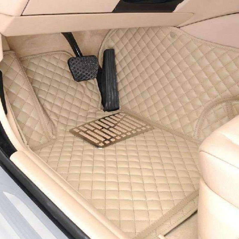 Honda City 7D Diamond Floor Mats Beige 2010-2020
