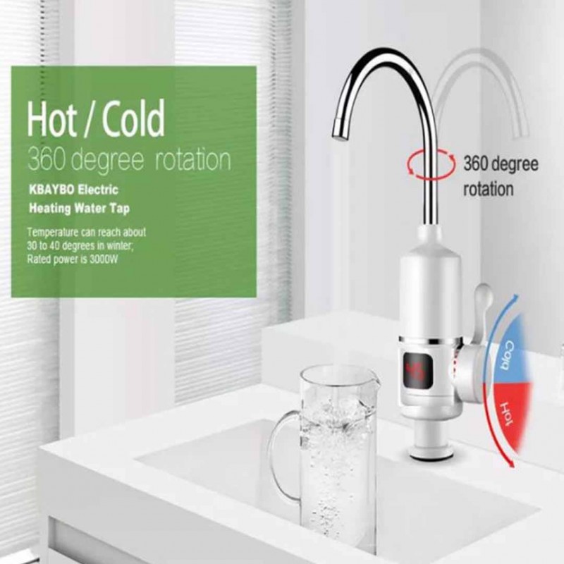 Instant Tankless Electric Hot Water Heating Tap