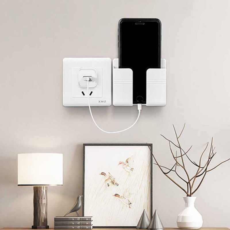 Multifunction Wall Connection Box Multifunction Wall Mount Remote Control Plug Mounted Storage Box