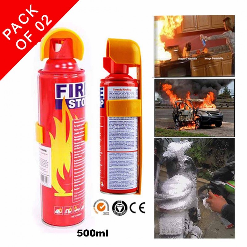 Car Fire Extinguisher, Booster Cables And Towing Rope Pack Of 03