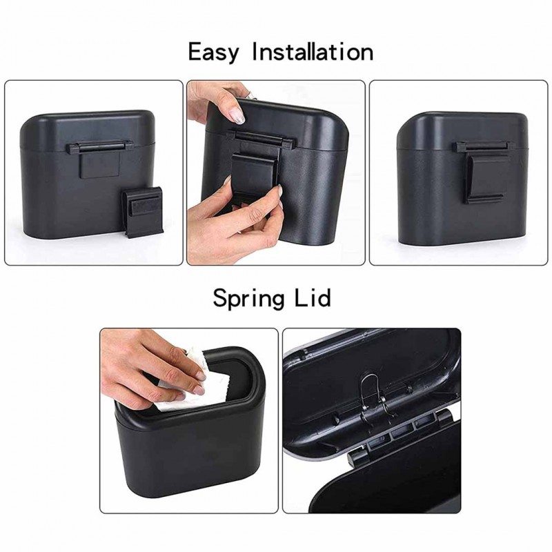 Hanging Car Trash Can Vehicle Garbage Dust Case