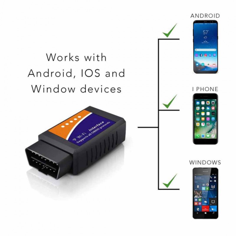 Wi-fi OBD2 V1.5 Diagnostic Car Auto Scanner