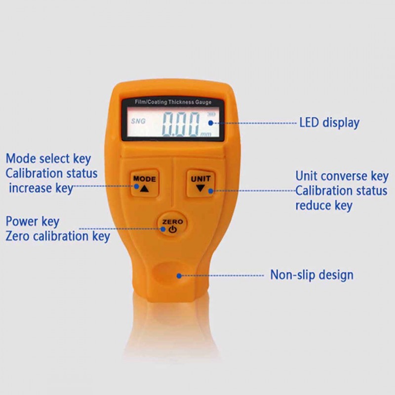 Paint Thickness Gauge Ultrasonic Film Gauge