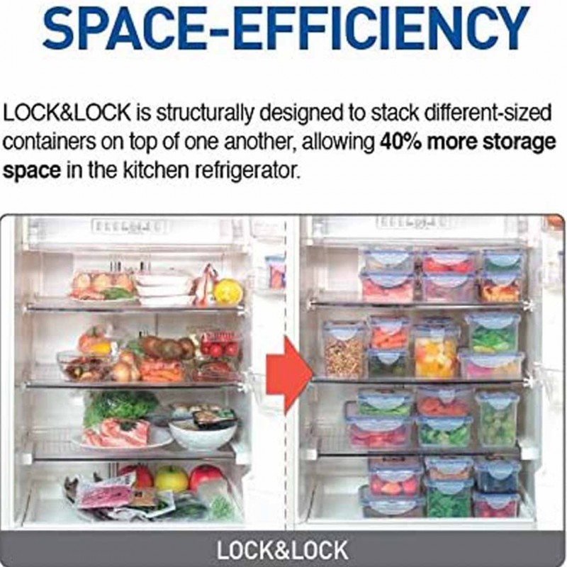 Plastic Food Storage Airtight Container Set Pack Of 04