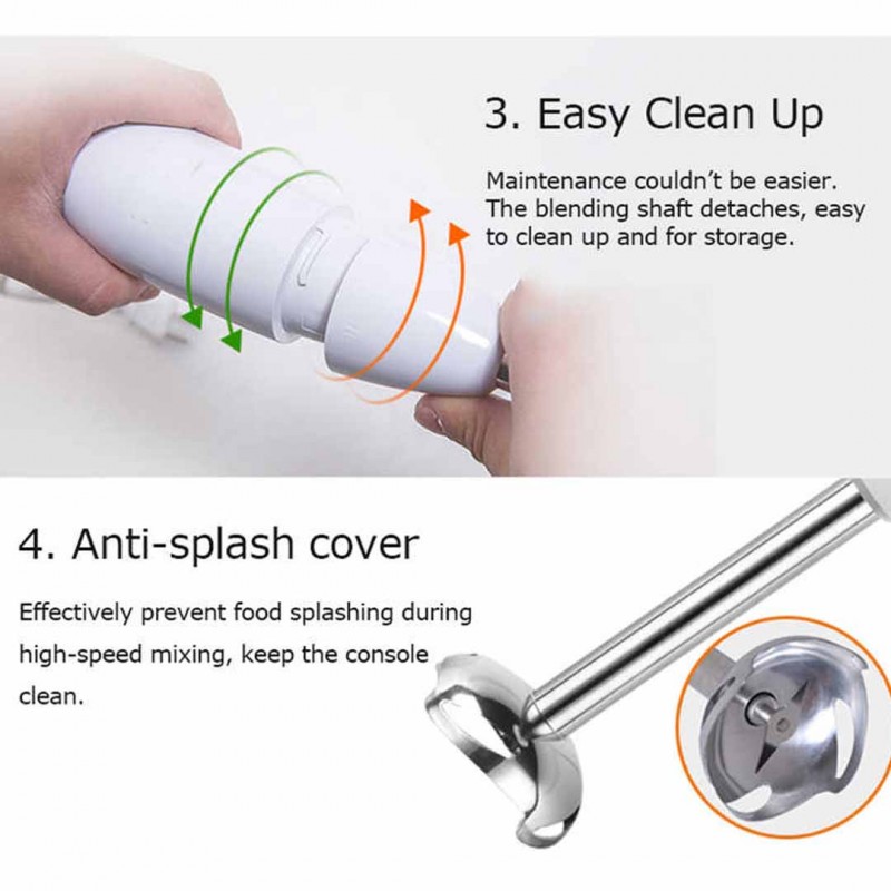 Portable Electric Hand Blender Mixer Powerful and Versatile