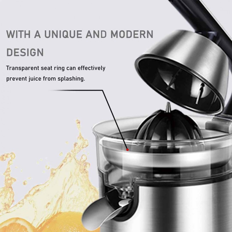 Stainless Steel Lemon Citrus Juicer Blender Easy to Use and Clean, Powerful Motor