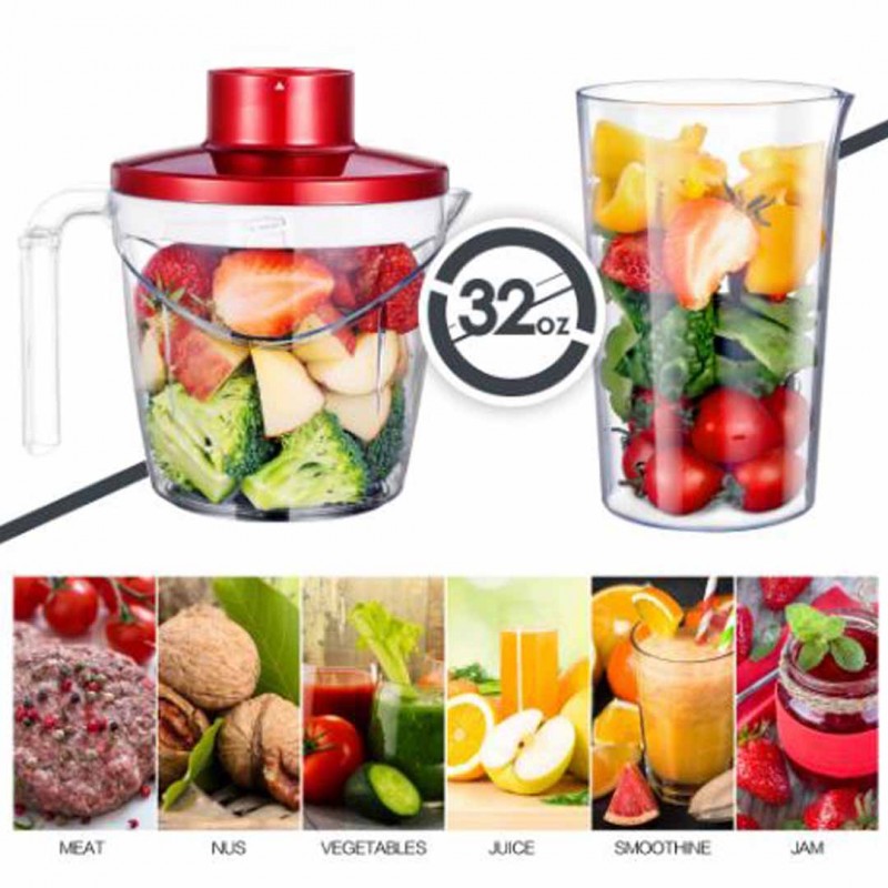 5 in 1 Stainless Steel Blender, Vegetable Mixer, Meat Grinder, Smoothie Cup Multifunctional Kitchen Appliance