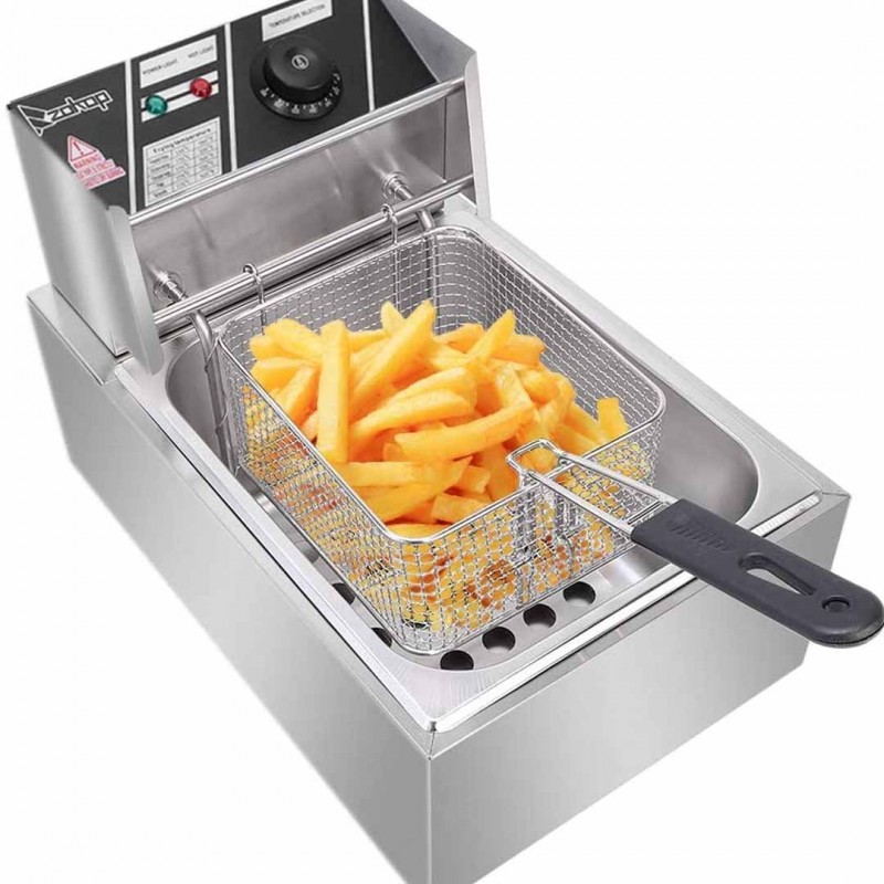 Royalford Stainless Steel Single Cylinder Electric Fryer Get the Perfect Fry Every Time