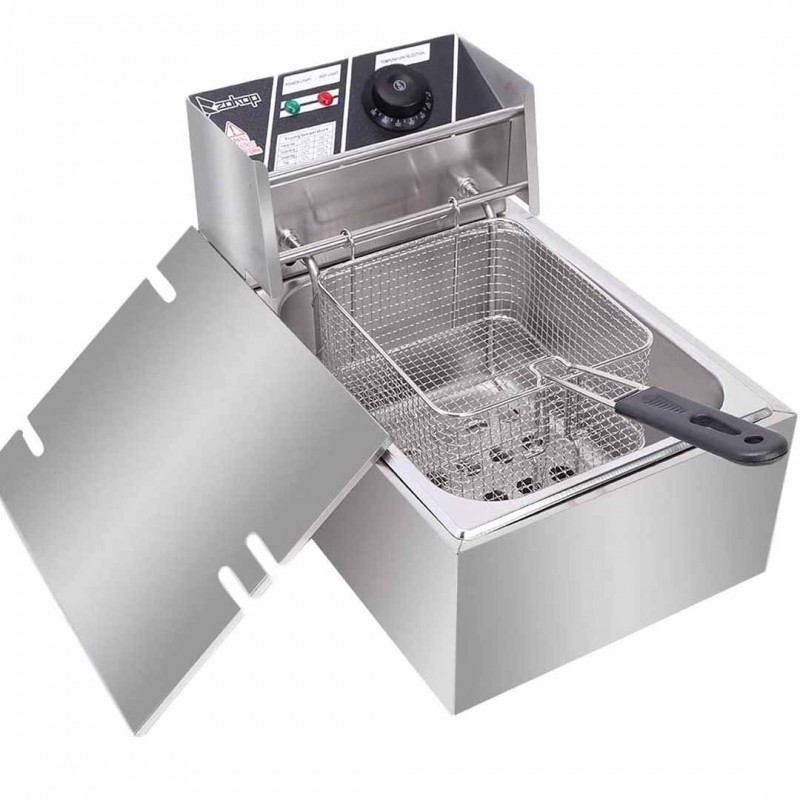Royalford Stainless Steel Single Cylinder Electric Fryer Get the Perfect Fry Every Time