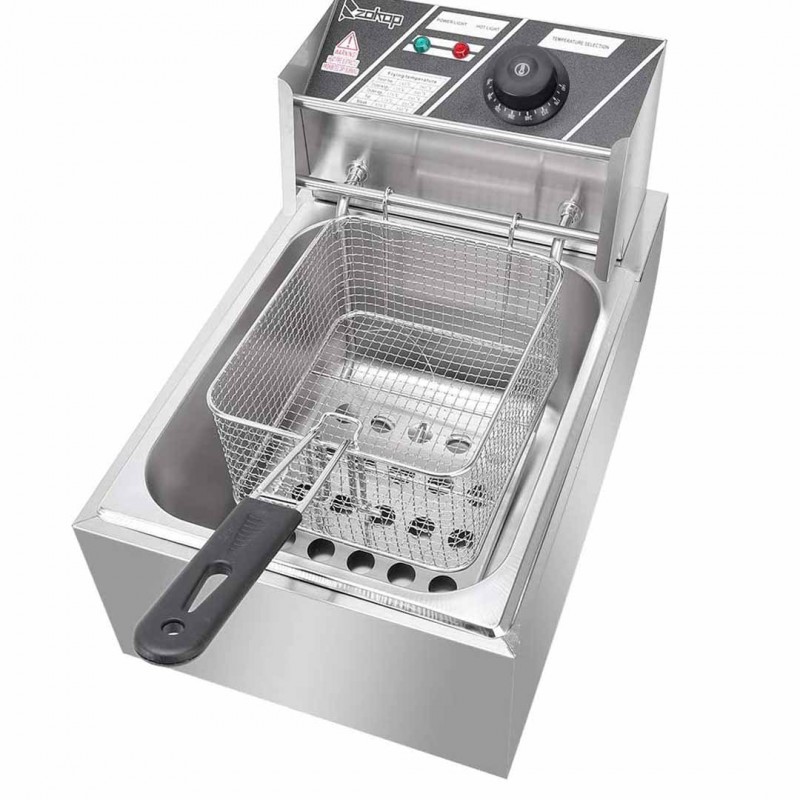Royalford Stainless Steel Single Cylinder Electric Fryer Get the Perfect Fry Every Time