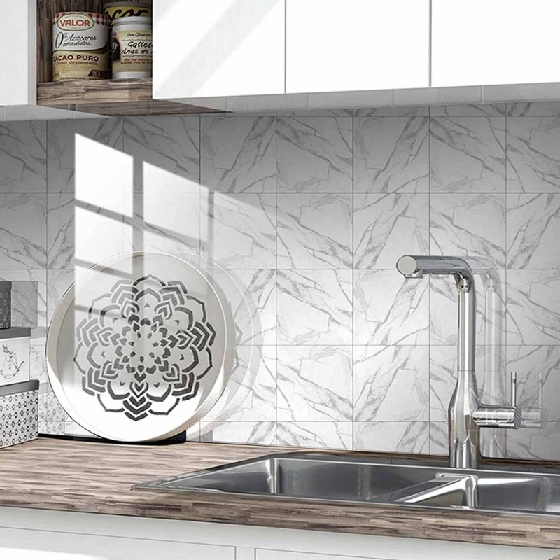 Marble Paper Decorative Tile Stickers Pack Of 10