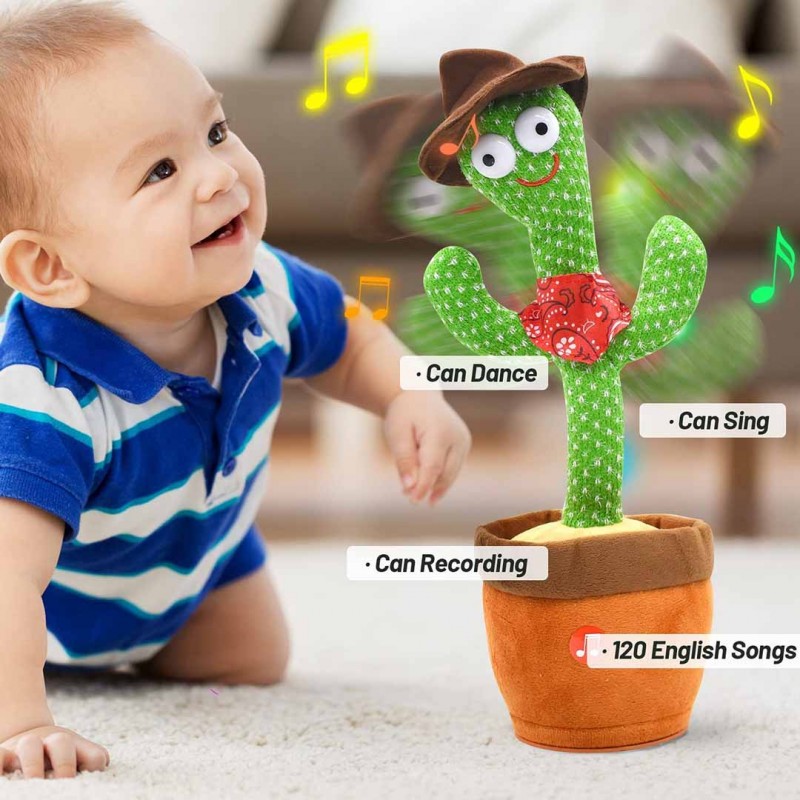 Talking Dancing Cactus Plush Toy