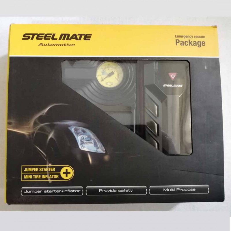 2 in 1 Jump Starter 12000mAh With Tire Air Compressor 
