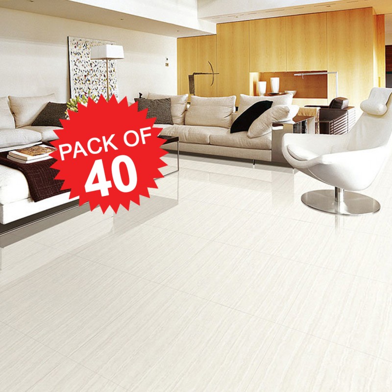 Thicker Peel and Stick White Marble Tiles Pack Of 40