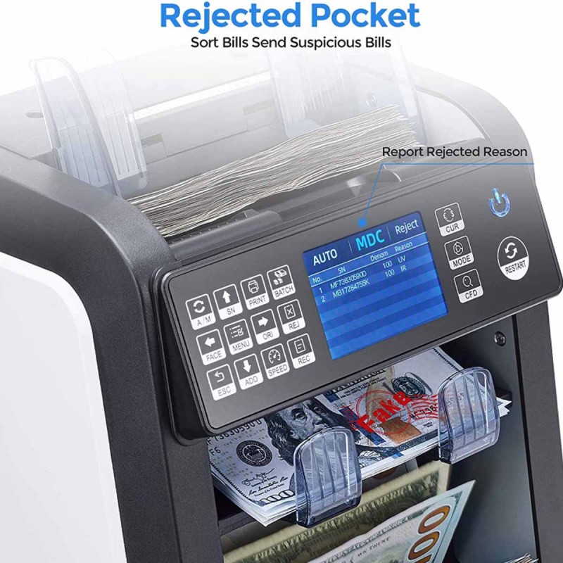 Cash Counter Machine Al-950 Double Pocket