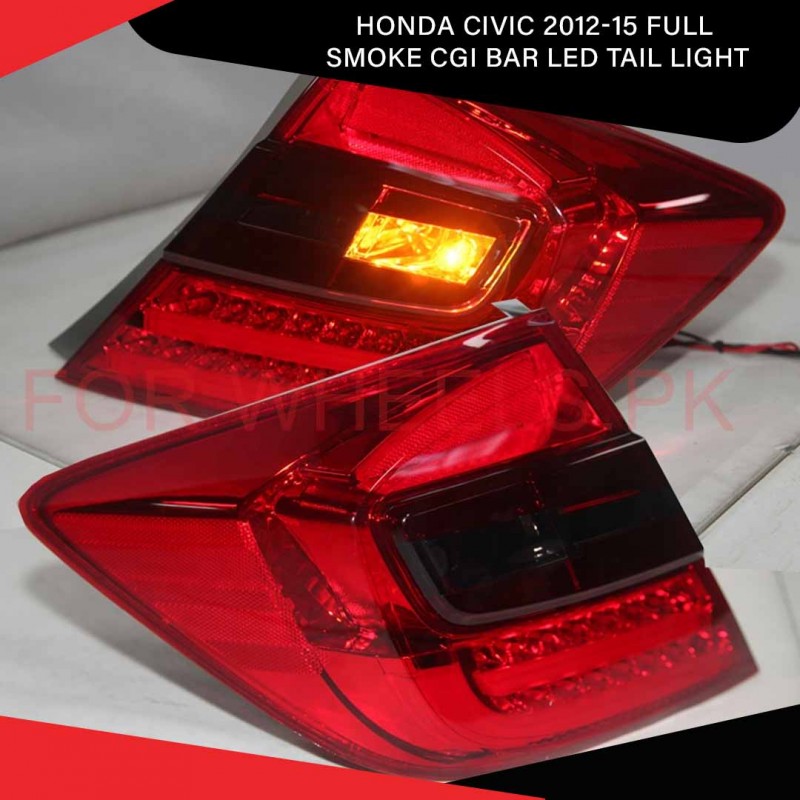 Honda Civic 2012-15 Full Smoke Cgi Bar Led Tail Light