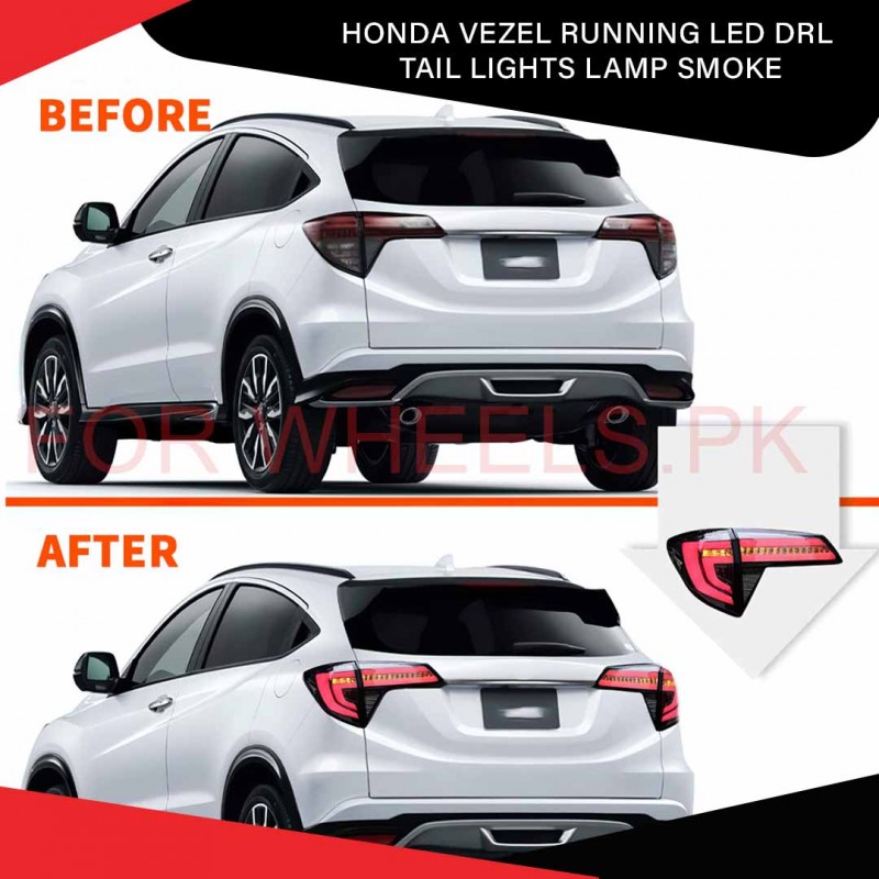 Honda Vezel Running Led Drl Tail Lights Lamp Smoke